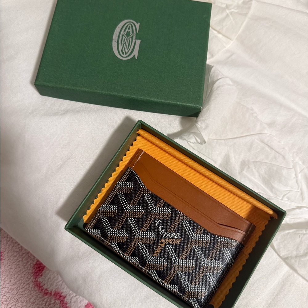 Goyard Saint-Sulpice Card Wallet Black and Tan